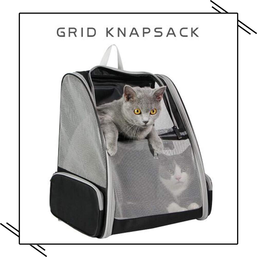 Texsens Bubble Pet Carrier Backpack for Cats & Dogs – Black