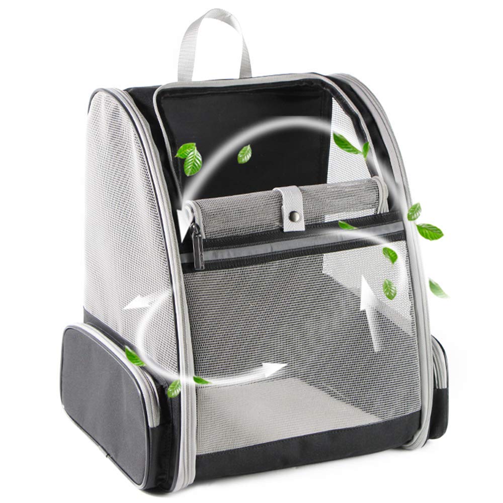 Texsens Bubble Pet Carrier Backpack for Cats & Dogs – Black